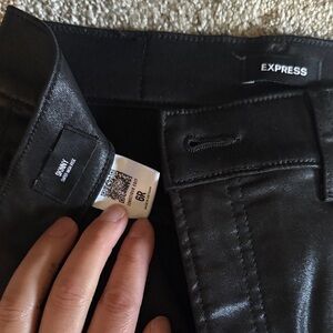 Express Jet Black Slim Fit Trousers